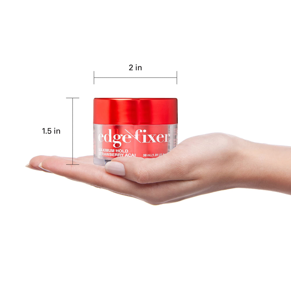 Red by Kiss Edge Fixer 24 Hour Maximum Hold Edge Wax No Flaking Biotin B7 Infused Hair Gel 1.01 fl.oz Beauty & Personal Care Red by Kiss