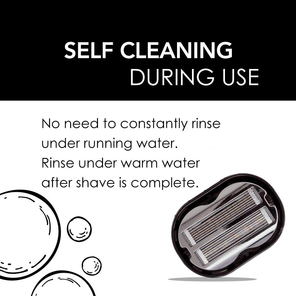 Premium Omnishaver Kit - The Fastest Way to Shave Head, Legs, Arms, Body - An Alternative to Disposable Shaving Razors Self Cleans & Strops During Use Beauty and Personal Care OmniShaver