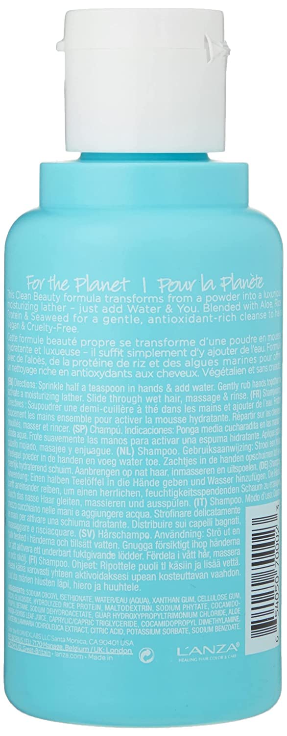 L'ANZA T.R.U.E. Clean Sustainable Shampoo - Rich with Aloe Vera and Rice Protein, Color Safe Daily Hair Care, Fragrance-Free, for Fresh Clean Hair (2 Beauty & Personal Care L’ANZA