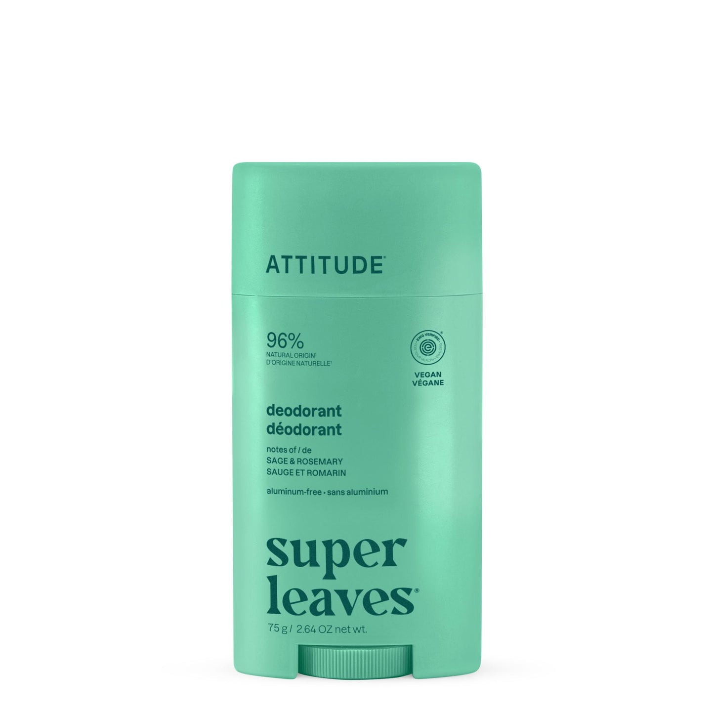 ATTITUDE Aluminum Free Deodorant, Natural Origin Ingredients, EWG Verified, Odor Control With Baking Soda, Twist & Glide, Dermatologically Tested Beauty and Personal Care ATTITUDE