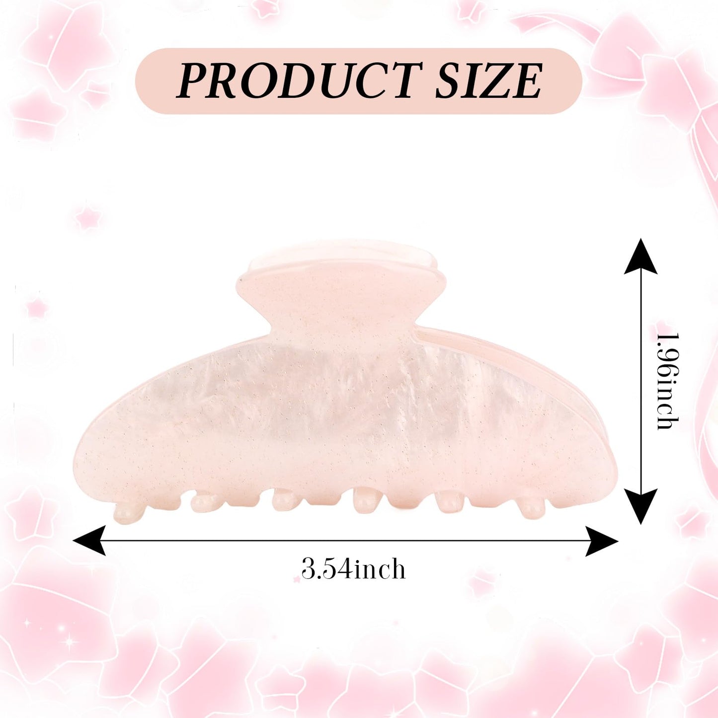 2Pcs Hair Claw Clips for Women Hair Accessories Daily Gift Beauty and Personal Care ACO-UINT