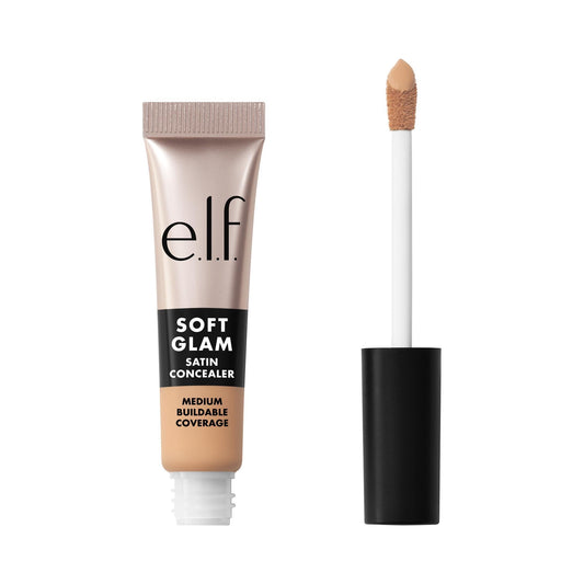 e.l.f. Soft Glam Satin Concealer, Medium Coverage For Blemishes & Under-Eye, Crease-Resistant, Long Lasting, Vegan , 23 Light Cool Beauty & Personal Care e.l.f.