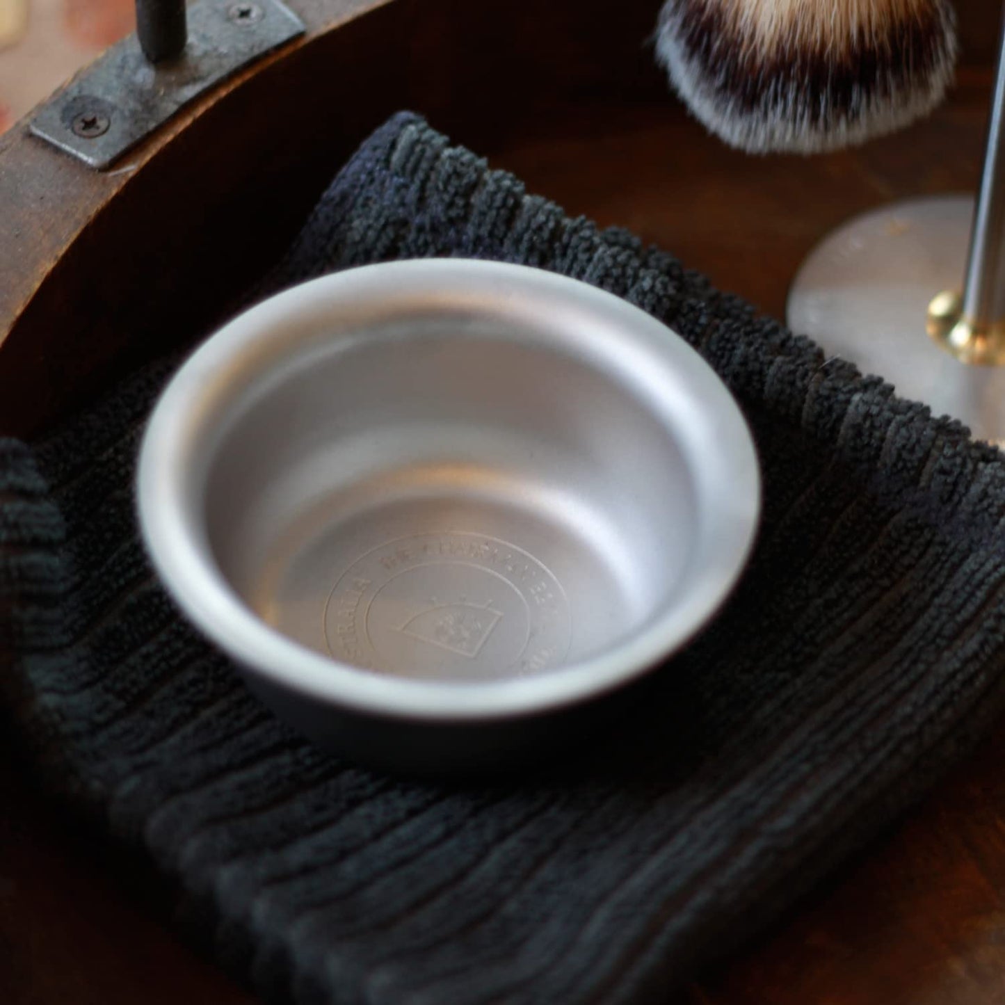 Vikings Blade Luxury Shaving Soap Bowl, Sandblasted Steel for Fast, Thick Lather, Unbreakable, Tactile Texture, Great for Standard Sized Pucks & Soaps Beauty and Personal Care Vikings Blade