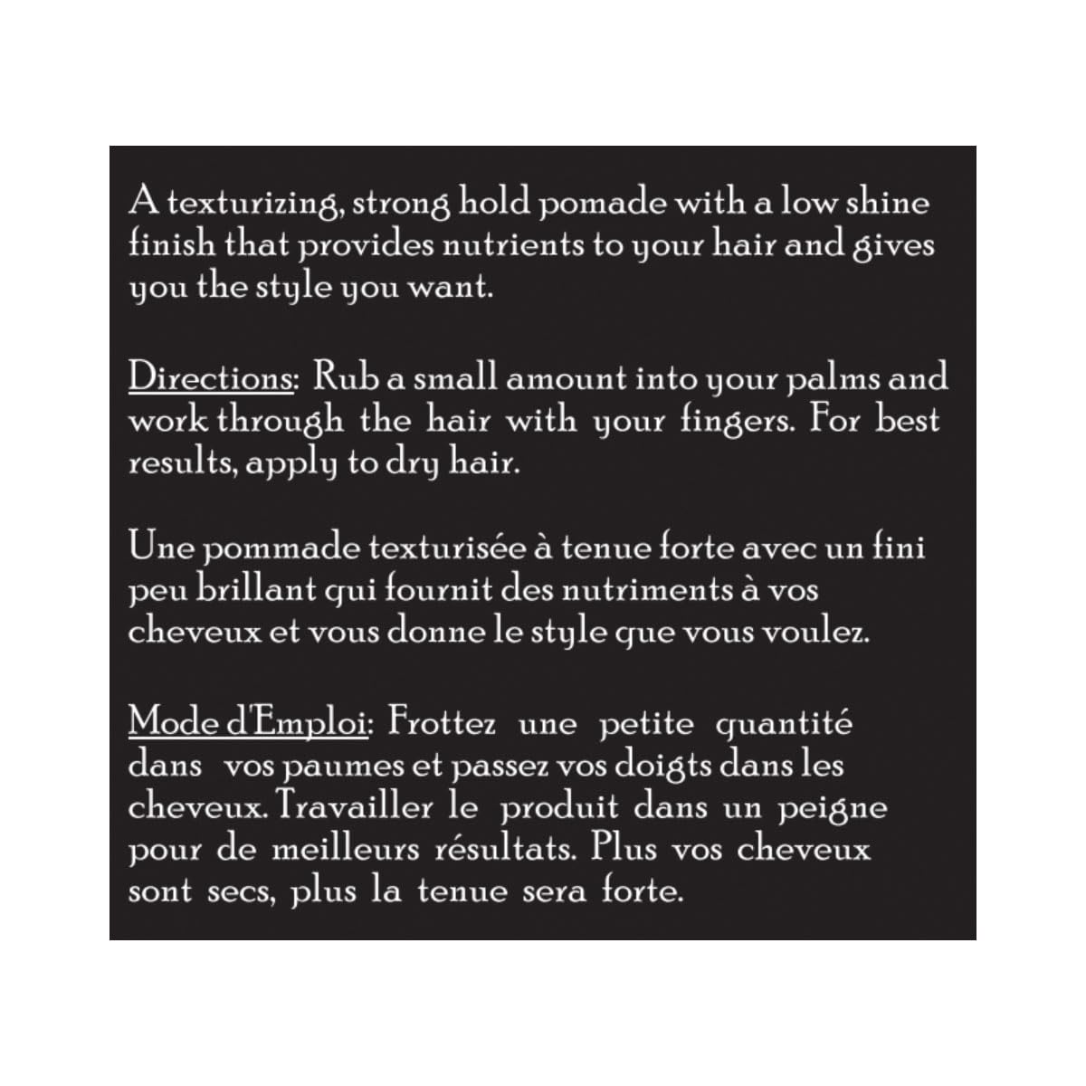 Brickell Men's Products Strong Hold Texturizing Pomade For Men, Natural and Organic, Pliable Hair Styling Fiber Pomade, 2 Ounce, Scented Beauty & Personal Care Brickell Men's Products