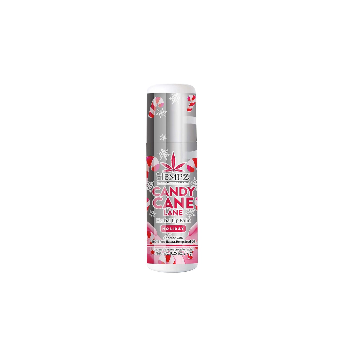 Hempz Limited Edition Candy Cane Lane Lip Balm (.25 Oz) - Holiday Scented Travel Sized Moisturizing Lip Balm for Women & Men, Chapstick Moisturizer Beauty and Personal Care Hempz
