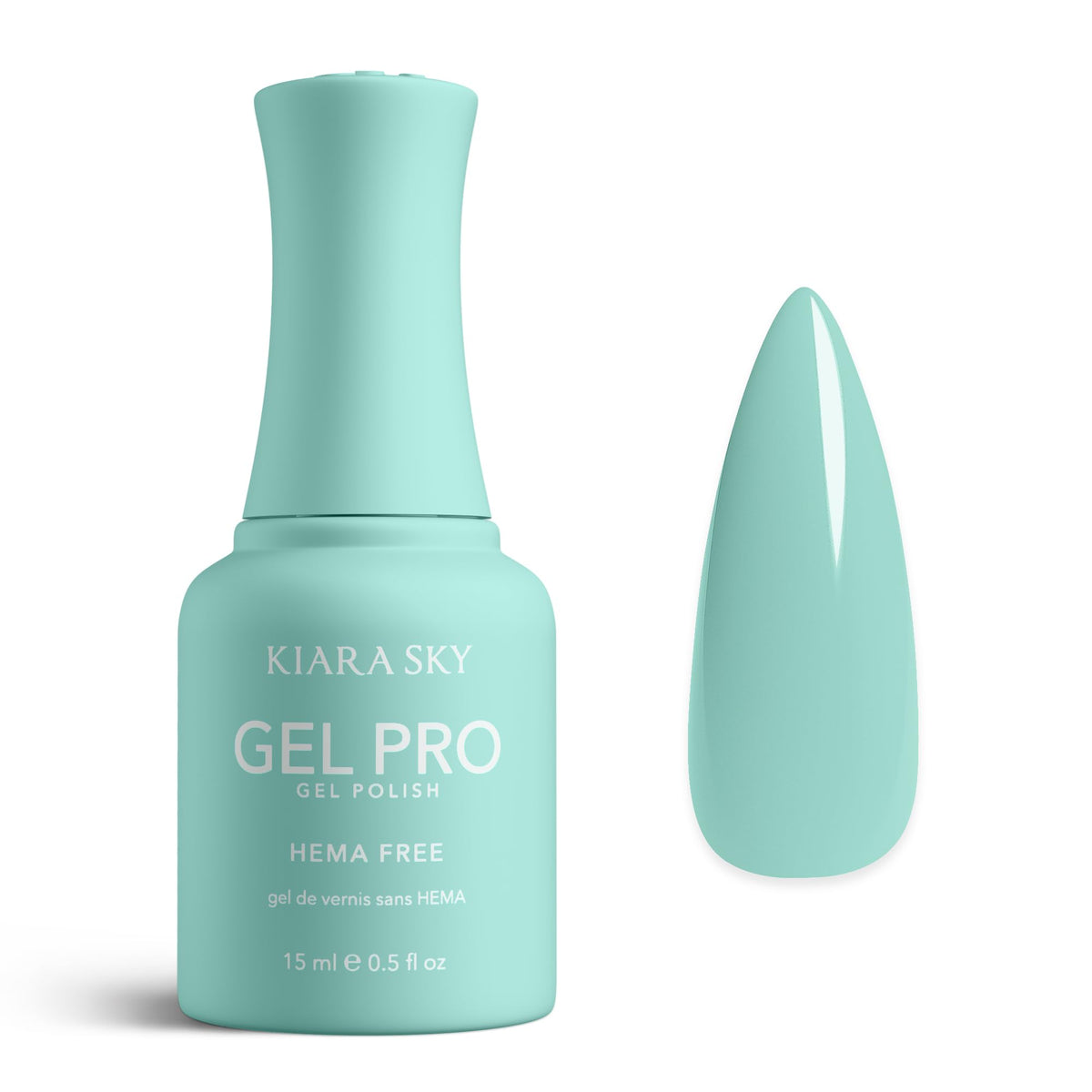 KIARA SKY Gel Pro HEMA-Free Gel Nail Polish | Full Coverage, 28+ Day Wear, Self-Leveling, UV/LED Soak-Off, 0.5 fl oz | Sea Salt #045