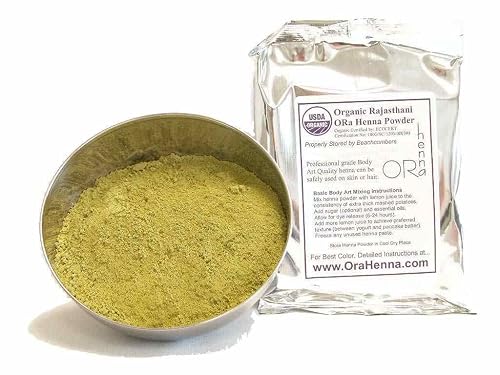 Rajasthani Henna Hair Color Natural Organic Indian Pure No Chemicals BAQ 100 Grams Beauty & Personal Care Ora Henna