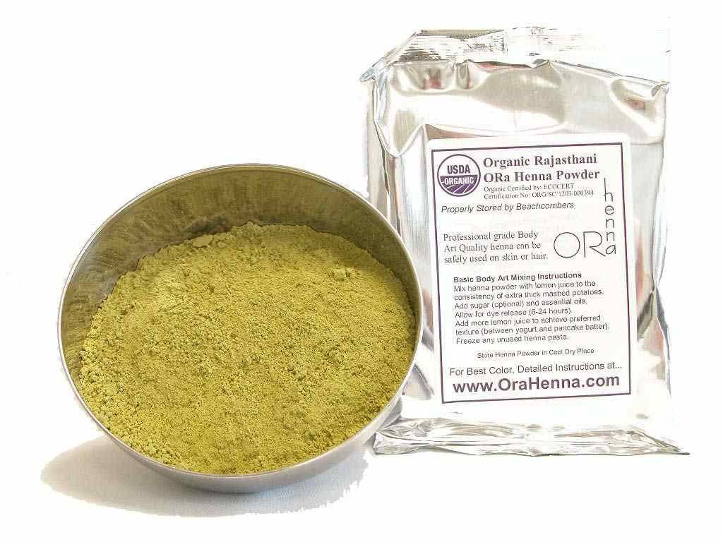 Rajasthani Henna Hair Color Natural Organic Indian Pure No Chemicals BAQ 100 Grams Beauty & Personal Care Ora Henna