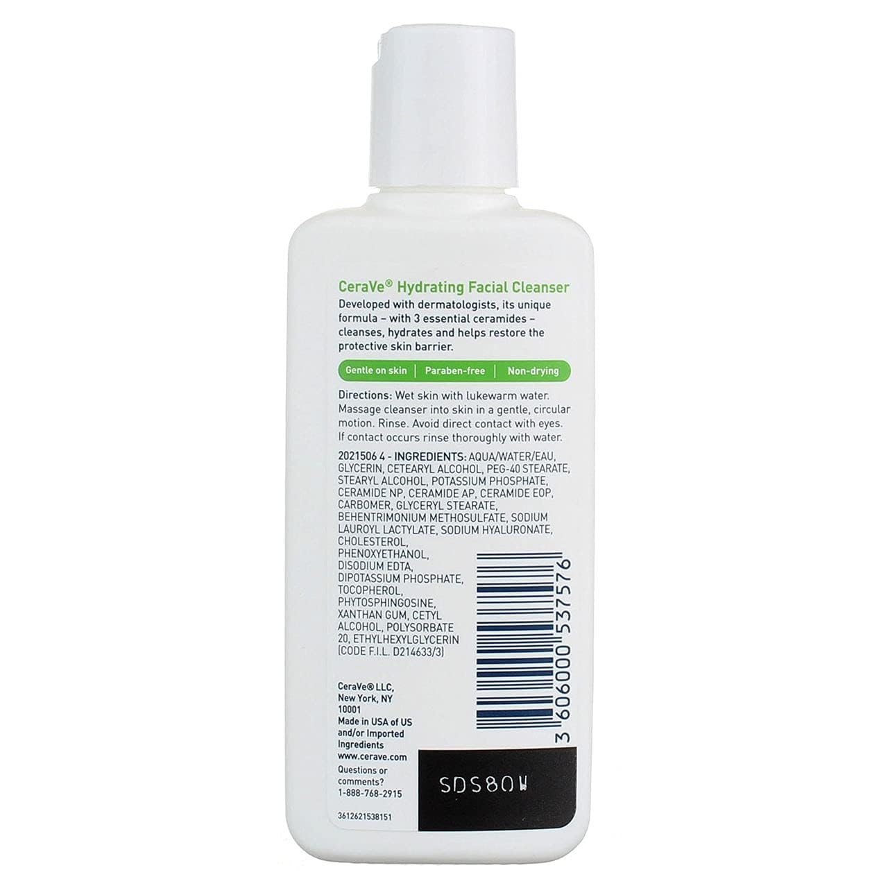 CeraVe Hydrating Facial Cleanser For Normal to Dry Skin 3 fl oz Beauty & Personal Care CeraVe