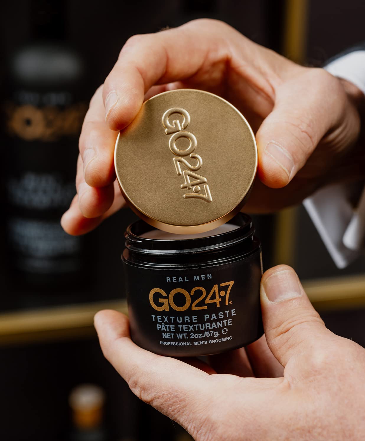 GO247 Texture Paste - Strong Hold, Matte Finish Styling Paste for Men - Adds Volume, Texture & Definition - Long-Lasting Control Without Shine - Ideal Beauty & Personal Care GO247