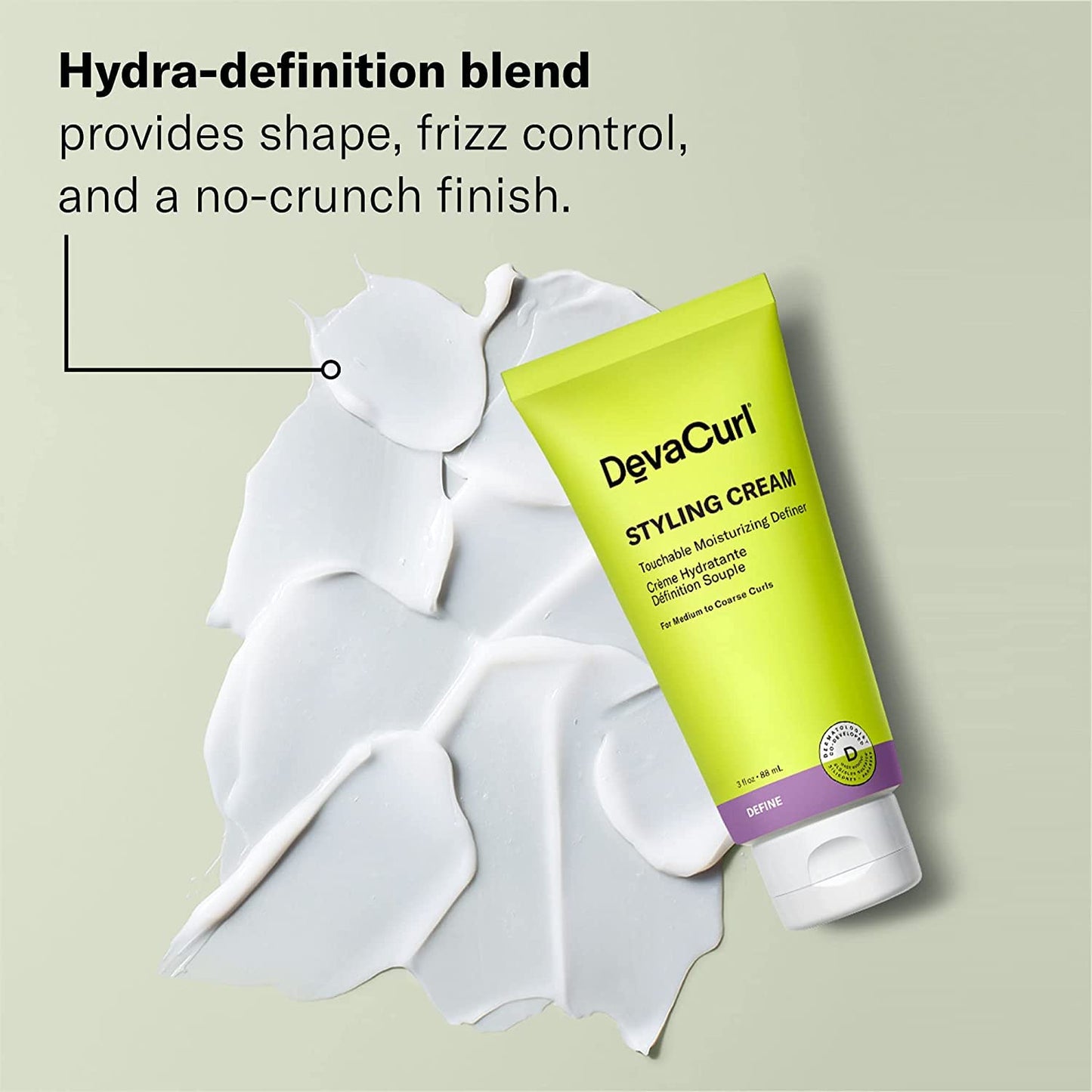 DevaCurl Styling Cream Touchable Moisturizing Definer, 3 fl. oz Beauty & Personal Care DevaCurl