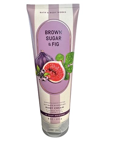 Bath & Body Works Signature Collection Brown Sugar & Fig 24 Hour Moisture Ultra Shea Body Cream 8 Oz Beauty & Personal Care Bath & Body Works