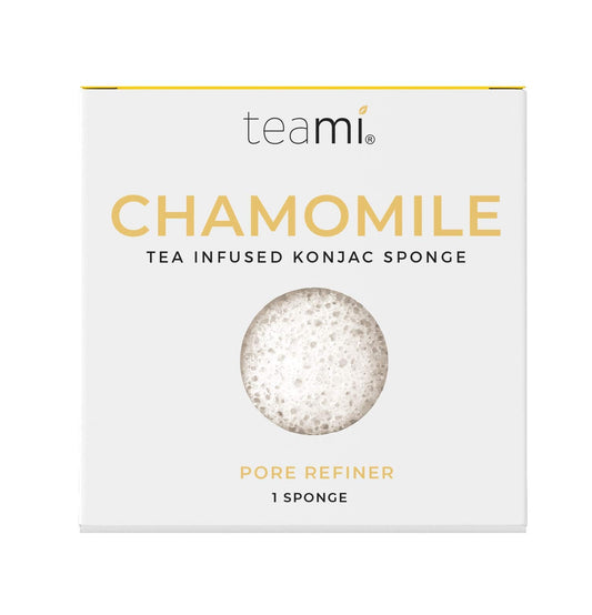 Teami Exfoliating Konjac Facial Sponge - Cleansing Pore Refining Face Sponges (Chamomile) Beauty and Personal Care Teami