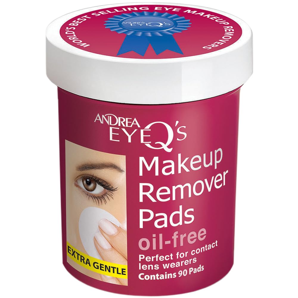 Andrea Eye Q's Oilfree Eye Makeup Remover Pads, 65 Count