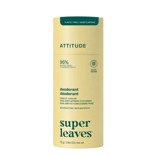 ATTITUDE Earl Grey & Fresh Cucumber Deodorant Beauty and Personal Care ATTITUDE