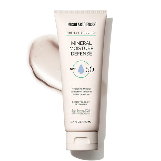 MDSolarSciences Mineral Moisture Defense Sunscreen SPF 30 | Hydrating Moisturizer with Ceramides | Water-Resistant, Broad Spectrum UV Protection | No Beauty & Personal Care MDSolarSciences