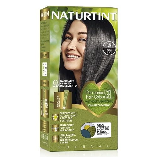Naturtint 1N Ebony Black Hair Color, 5.07 FZ Beauty & Personal Care Naturtint
