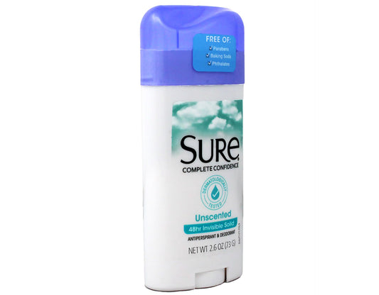Sure Anti-Perspirant Deodorant Invisible Solid Unscented 2.60 oz (Pack of 10) Beauty and Personal Care Sure