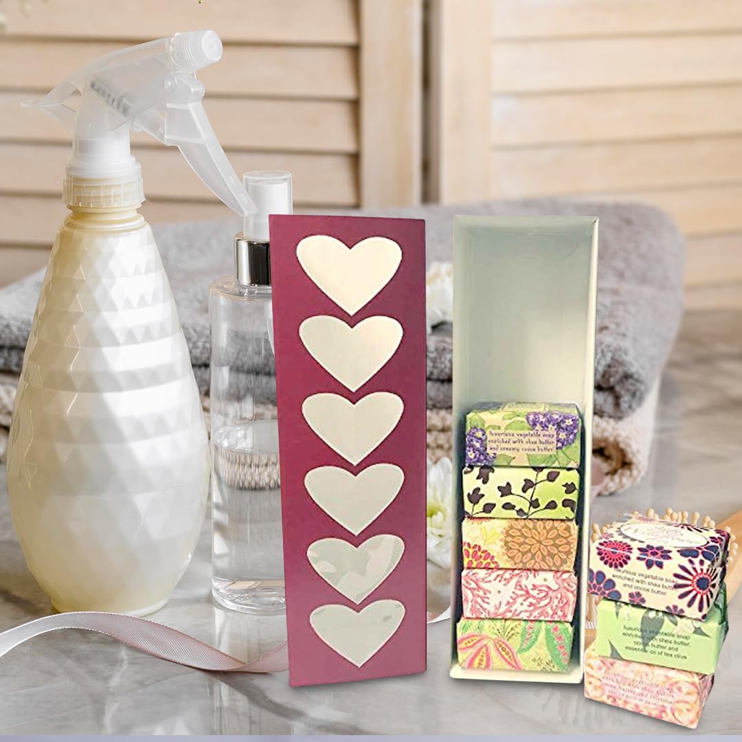Jolitee French Milled Botanical Soap Sampler Set- Individually Wrapped Vegetable-Based Mini Soaps with Essential Oils, Shea Butter, and Natural Beauty & Personal Care Jolitee