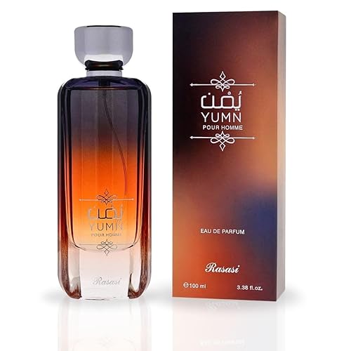 RASASI Yumn Eau De Parfum Spray 100ML (3.38 OZ) Arabian Warm Spicy And Refreshing Men's Perfume, Long Lasting, Luxurious Scent Beauty & Personal Care RASASI