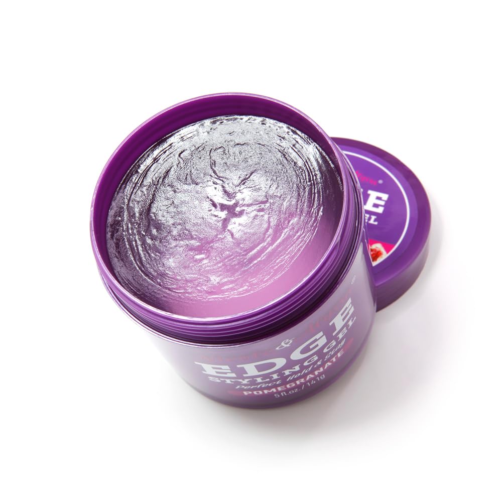 Nicole & Alyssa - Edge Control Gel 5oz - Pomegranate Extract, Long-Lasting Hold, No-Flake Formula, Sleek Finish Beauty & Personal Care Nicole & Alyssa