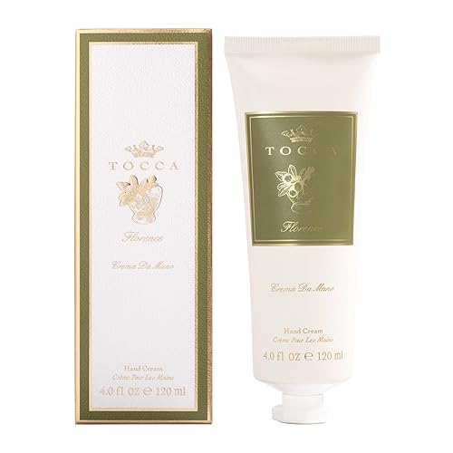 Tocca Crema de Mano Luxe, Florence Hand Cream, 4 oz - Bergamot, Pear, Gardenia - Moisturizing, Quick Absorbing Beauty & Personal Care Tocca