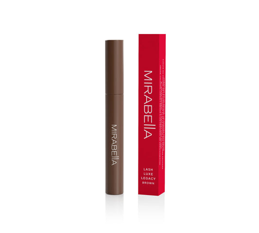 Mirabella Lash Luxe Legacy Mascara, Brown, Lengthening & Volumizing Buildable Mascara, Clump-Resistant Formula, 8 mL / 0.27 fl oz
