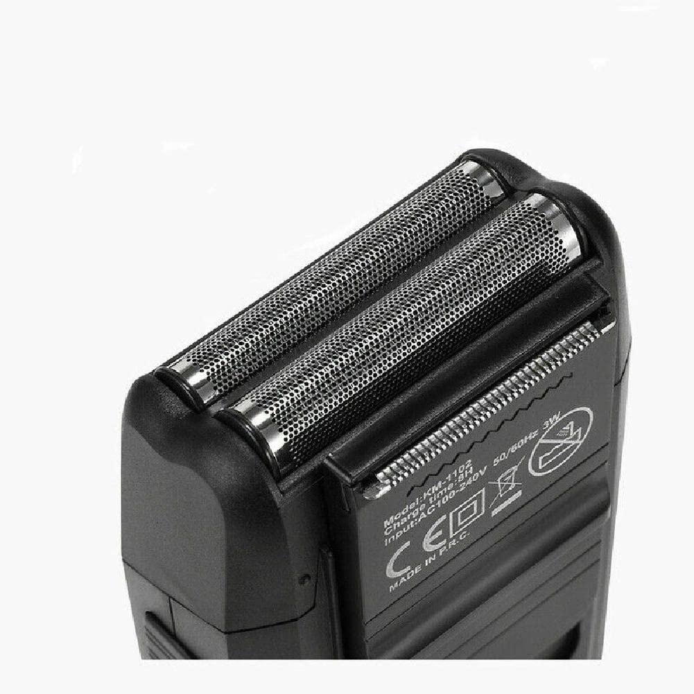 Black Men Stainless Steel Electric Razor Shaver Twin Blade Beard Razor Face Care Trimmer Beauty and Personal Care DAGIJIRD