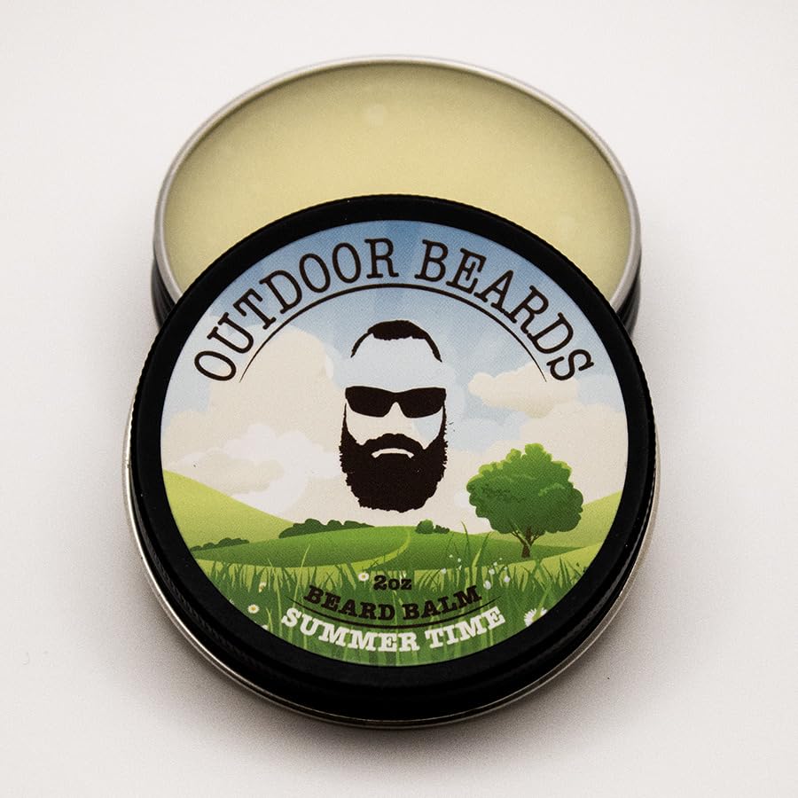 Outdoor Beards Beard Balm - 2 oz Cleansing Balm for Beards Short or Long - Beard Conditioner for Men - Essential Moisturizer for Every Man's Beard Beauty and Personal Care Outdoor Beards
