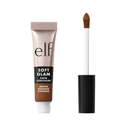e.l.f. Soft Glam Satin Concealer, Medium Coverage For Blemishes & Under-Eye, Crease-Resistant, Long Lasting, Vegan , 53 Deep Neutral Beauty & Personal Care e.l.f.