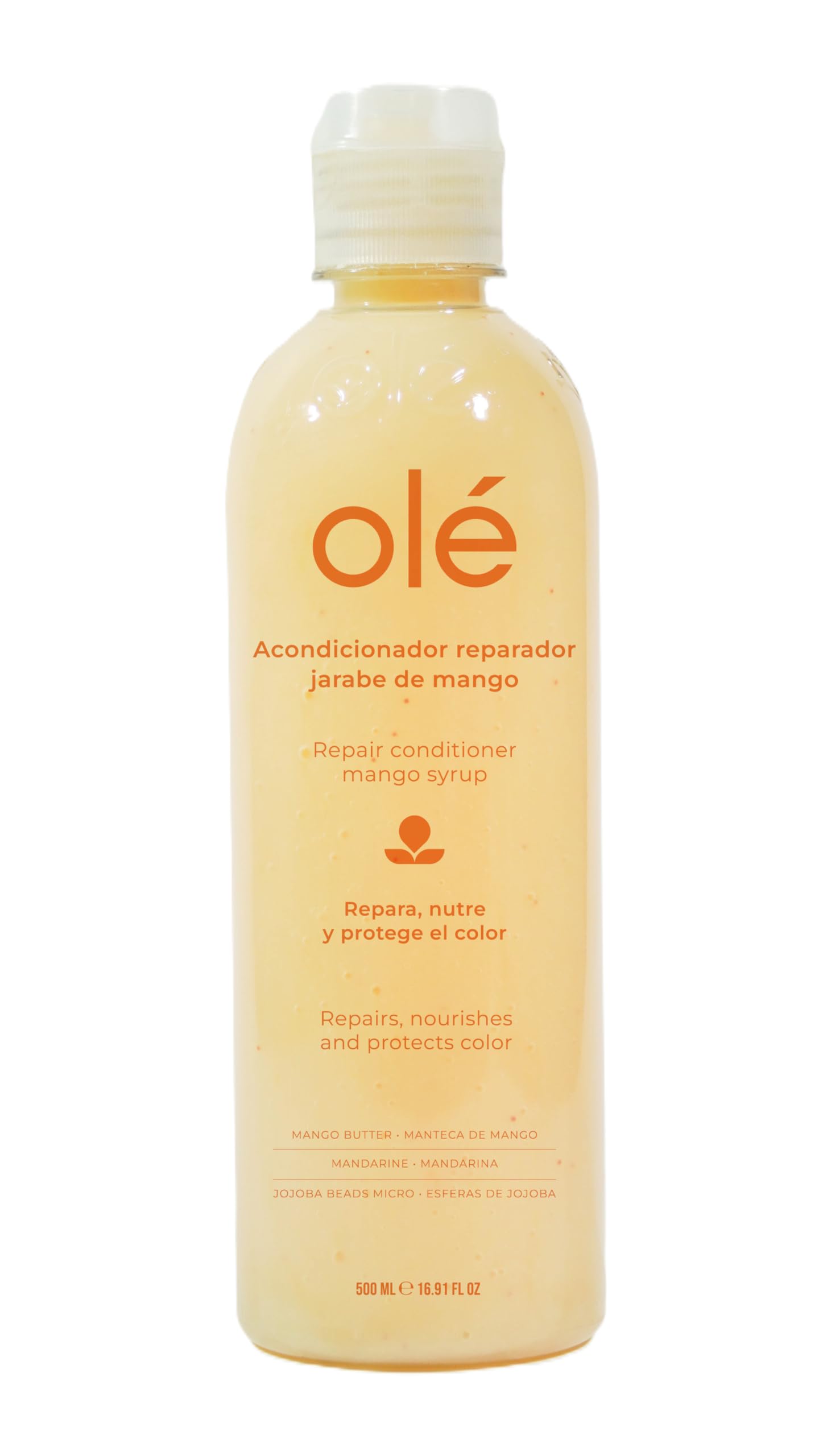 OLÉ Color-Protective Hair 5 Piece Pack - Fruit Mix Shampoo + Mango Butter & Tangerine Conditioner + Detangling Thermo protector + Anti-Frizz Beauty & Personal Care OLÉ