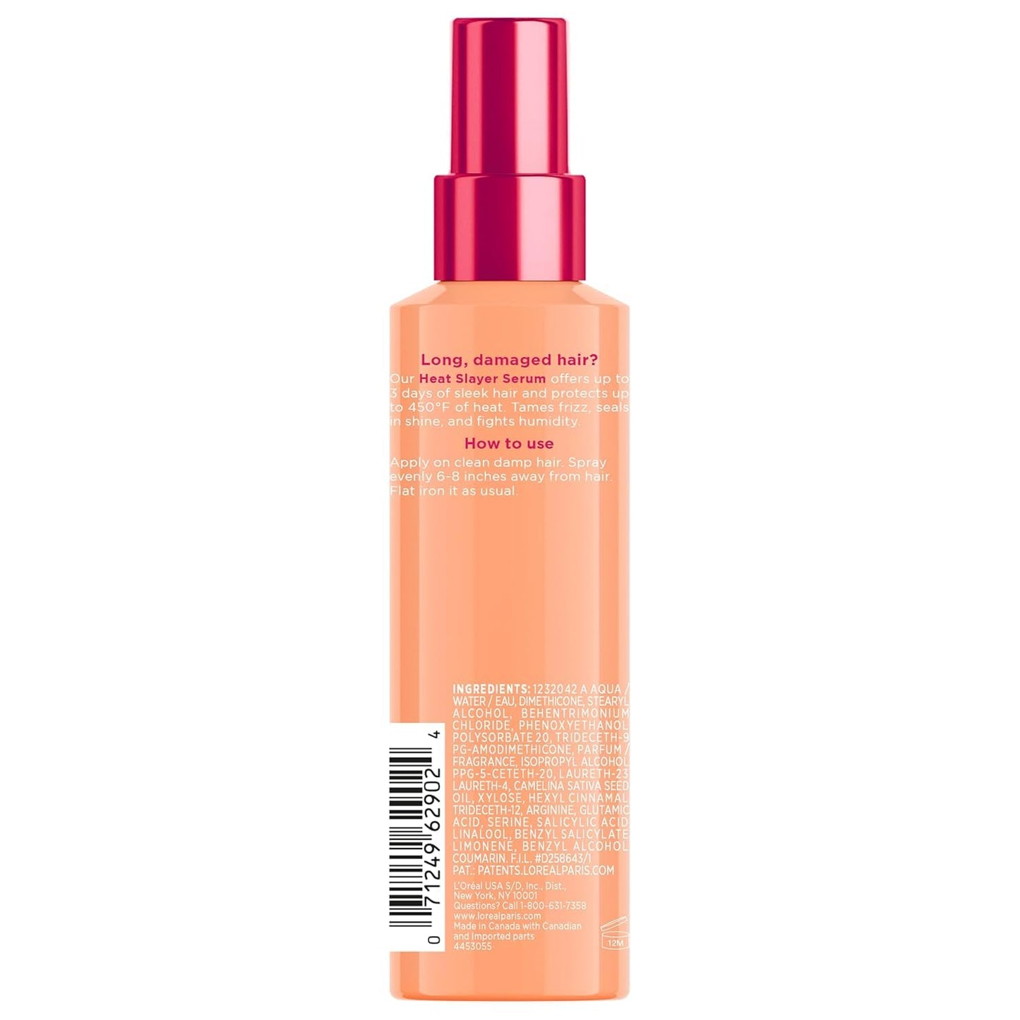 L'Oreal Paris Elvive Dream Lengths Heat Slayer Pre-Iron Spray Leave-In, 4.4 Ounce (3 Pack) Beauty & Personal Care L'Oreal Paris