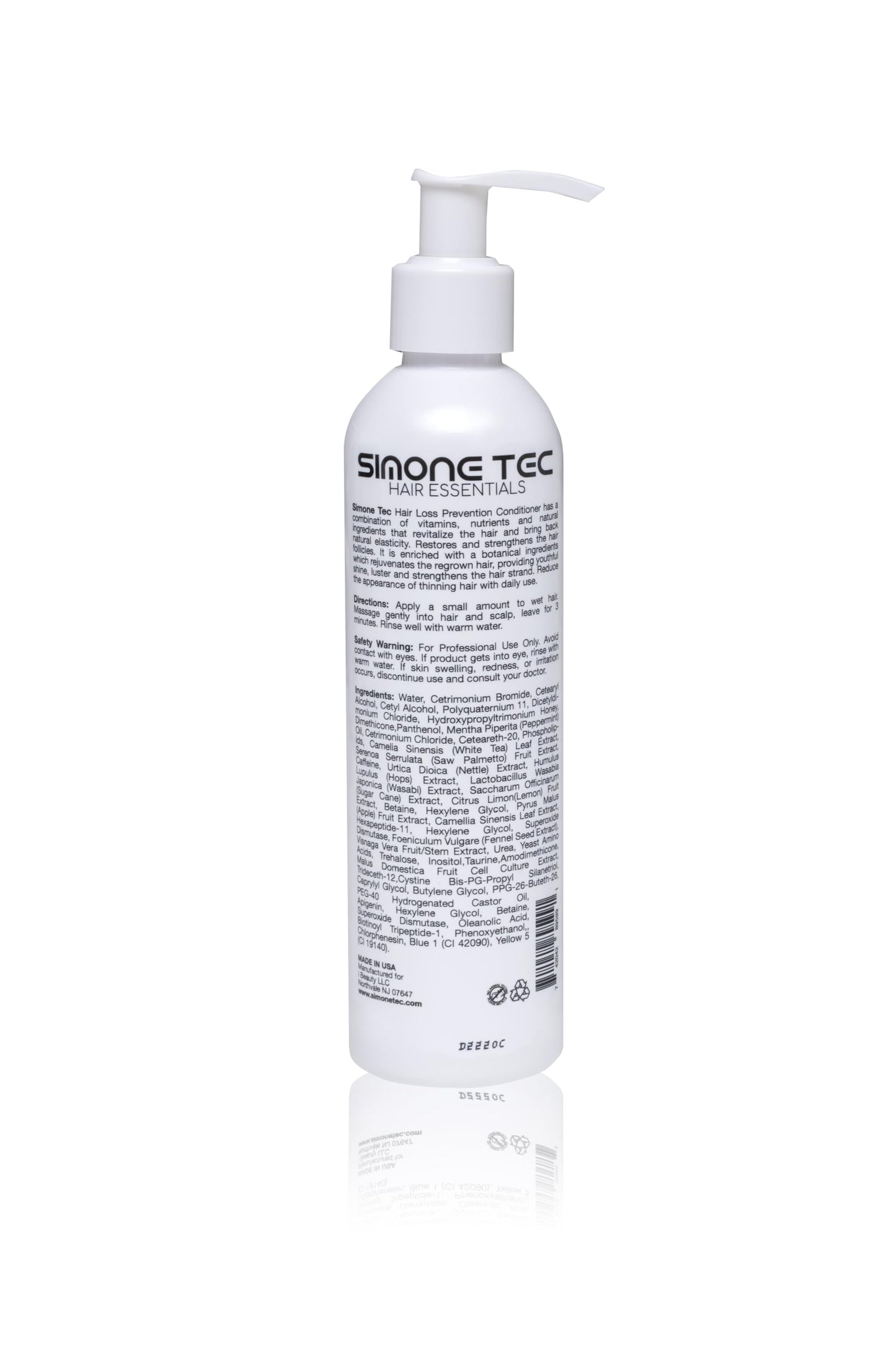 Simone Tec Prevention Anti-Hair Loss Shampoo & Conditioner (236ML) Scalp Care, Stimulate | Dx2-Dixidox Phase 1 & DNA-Pollen Phase 2 Treatment 10ml Beauty & Personal Care Simone Tec Hair Essentials