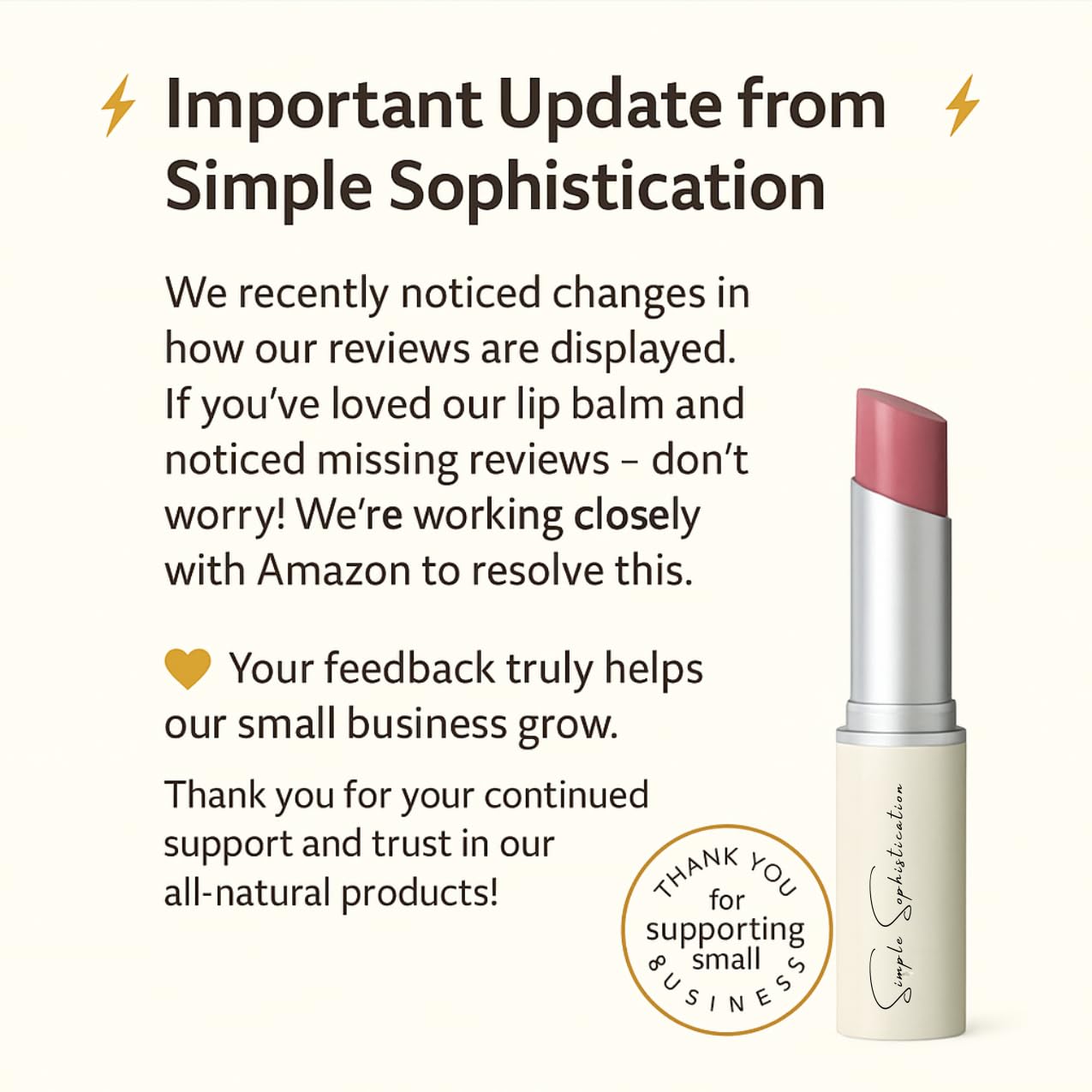 Tallow Lip Balm - Anti-Aging with 100%-grassfed Beef Tallow, CoQ10, Astaxanthin, Hyaluronic acid - Ultra Moisturizing, Conditioning, All natural Beauty and Personal Care Simple Sophistication