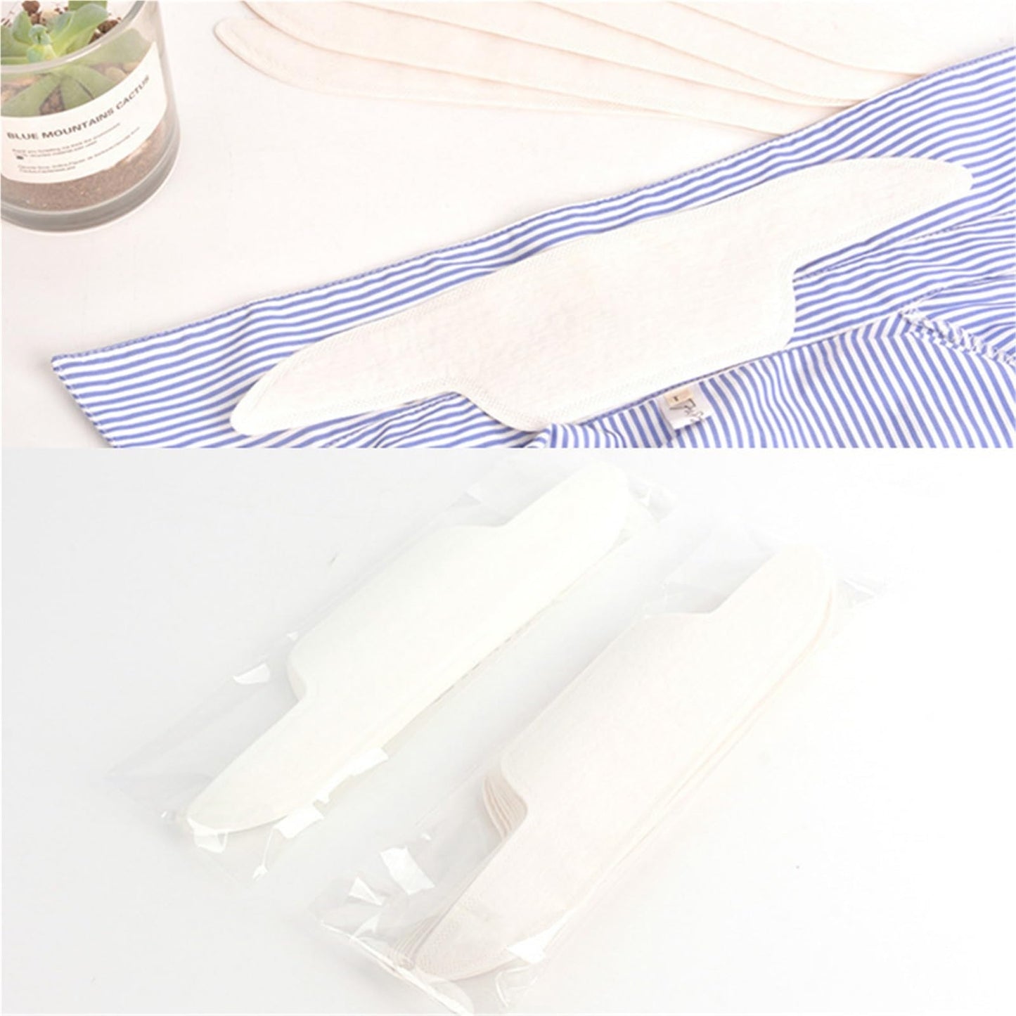 Cyyaog Collar Protectors for Shirts 10pcs Collar Protector Stickers Disposable to Keep Shirt Collars Clean Beauty and Personal Care Cyyaog