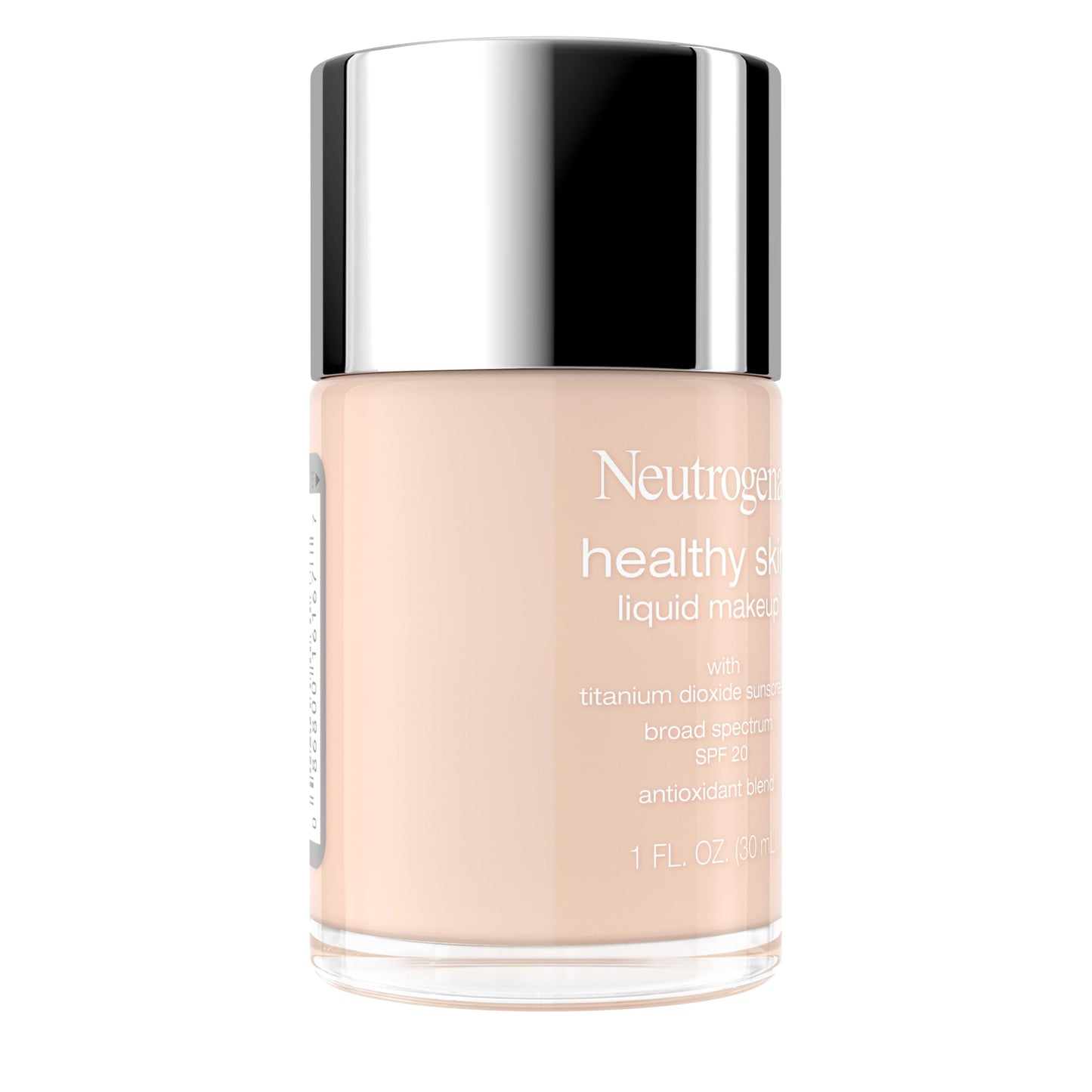 Neutrogena Healthy Skin Liquid Foundation Makeup Broad Spectrum SPF 20 Sunscreen, Medium Coverage, Vit B5, Antioxidants, All Day Wear, Porcelain 110N Beauty & Personal Care Neutrogena
