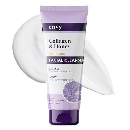 Envy Facial Cleanser with Collagen & Honey - Reduces Fine Lines, Wrinkles & Hydrating - Clean, Cruelty-Free Korean Skin Care for All Skin Types Beauty & Personal Care Envy