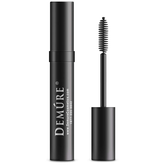 Demure Mineral Voluminous Eye Mascara - Conditioning Black Mascara High Definition for Long, Lush, Full Lashes - Water Resistant, Compatible with Lash Beauty & Personal Care DELÚVIA
