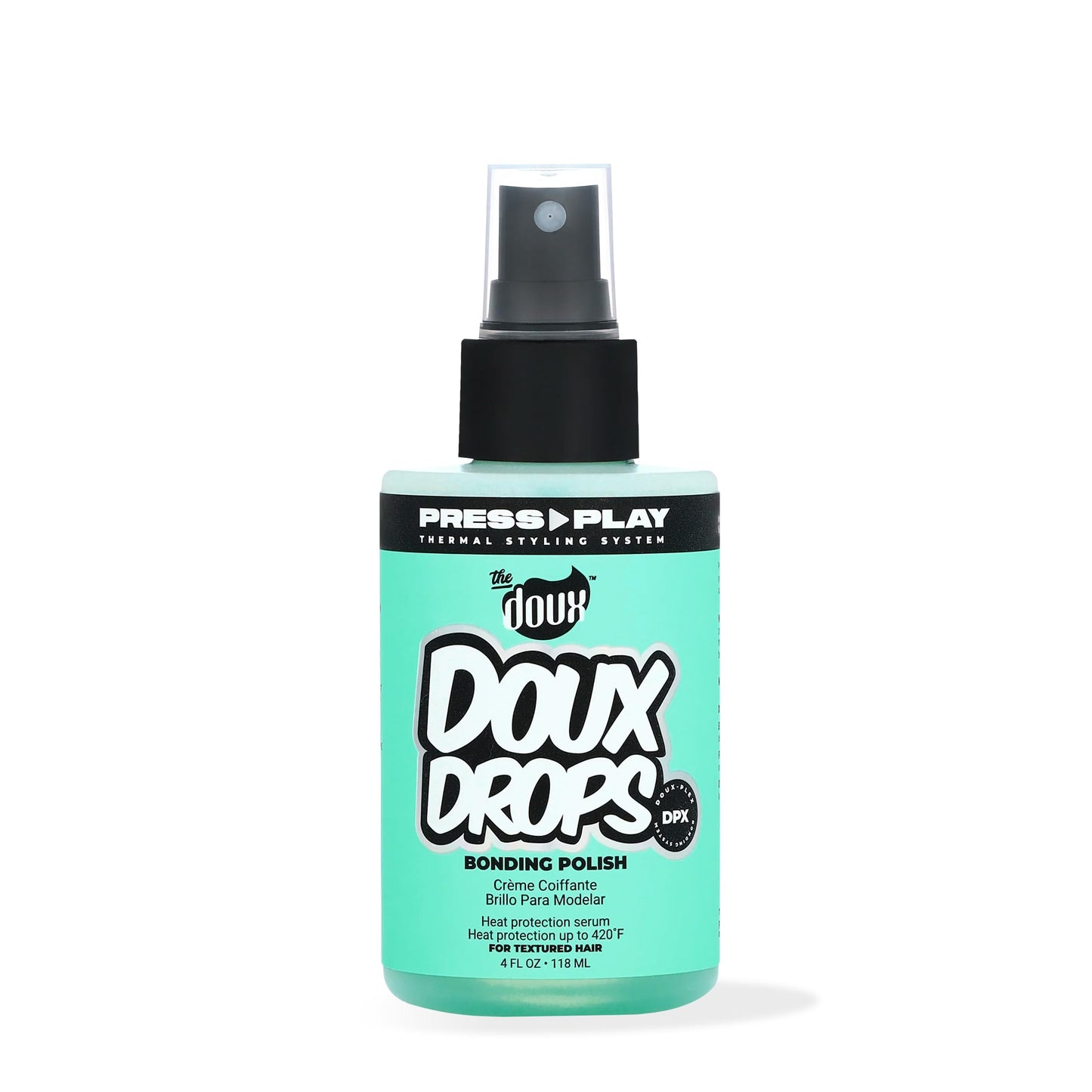 The Doux DOUX DROPS Bonding Polish Spray - Anti-Humidity Hair Smoother & Heat Protectant for Curly Hair - Silkening Bonding Oil with Vitamin E, Baobab Beauty & Personal Care The Doux