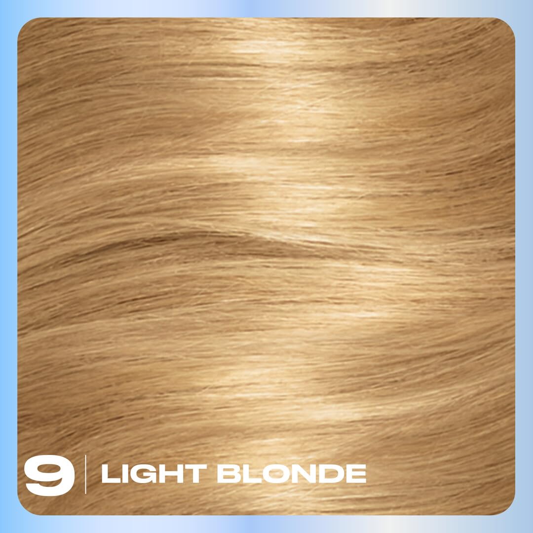 Clairol Nice'n Easy Permanent Hair Dye, 9 Light Blonde | 100% Gray Coverage | Long?Lasting, Natural?Looking Color & Shine | Pack of 1 Beauty & Personal Care Clairol