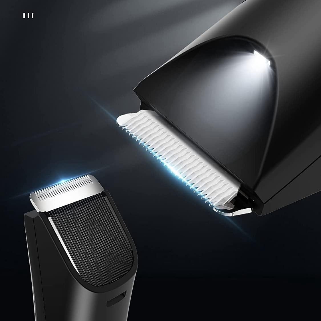 QDKVTNDJZ Mens Hair Clippers, Waterproof Groin Body Pubic Beard Trimmer for Men&Women Electric Ball Shaver & Groomer Rechargeable Ceramic Blade(Black) Beauty and Personal Care QDKVTNDJZ