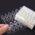 1200 Pcs 50 Sheets Double Side Glue Nail Sticker for Press on Nail Sticky Tabs,Waterproof Breathable False Nail Tips Jelly Adhesive Tabs Nail Glue Beauty & Personal Care mwellewm