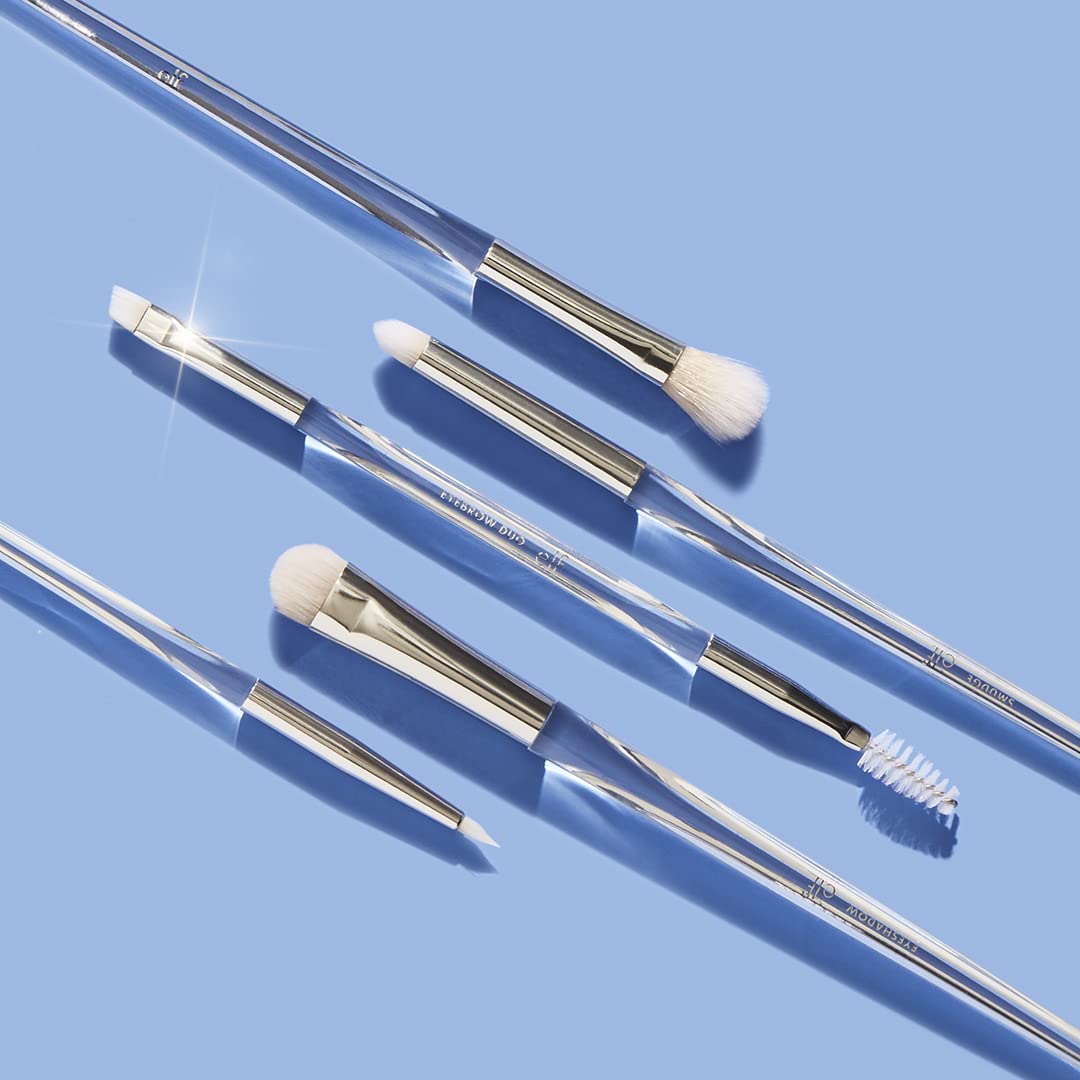 e.l.f. Precision Dual-Sided Eyebrow Brush, Makeup Brush For Shaping, Sculpting & Filling Brows, For Even Application, Vegan & Cruelty-Free Beauty & Personal Care e.l.f.