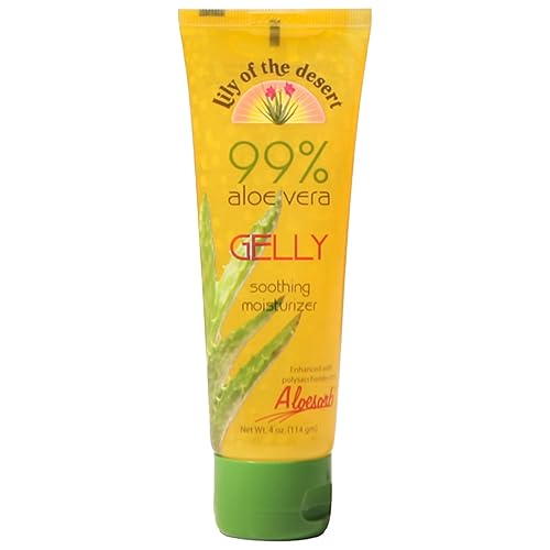 Lily Of The Desert Gelly Moisturizer - 99% Organic Aloe Vera Gel for Skin, After Sun Care with Aloe, Vitamin E Oil, and Vitamin C for Sunburn Relief Beauty & Personal Care Lily Of The Desert
