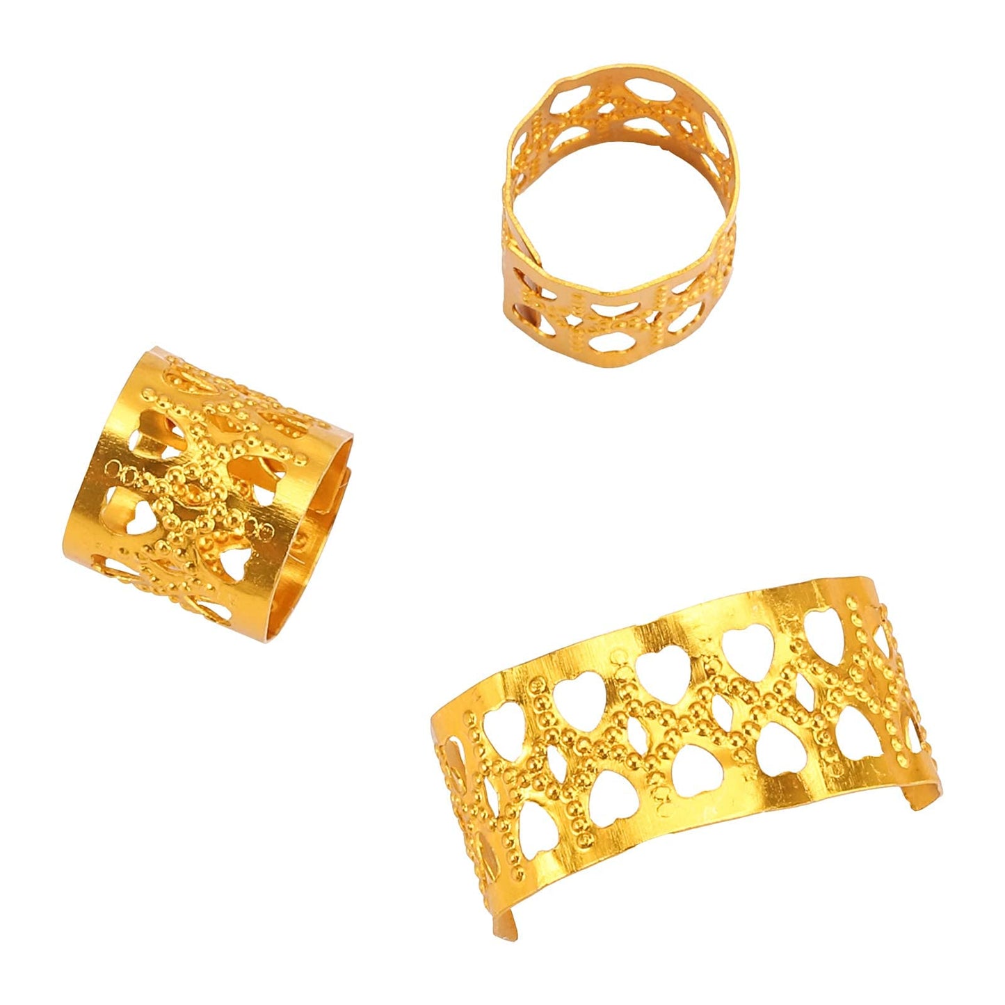 Tbestmax 200 pcs Dreadlocks Beads Hair Braid Rings Clips Dread Locks Hair Braiding Metal Cuffs Decoration/Accessories Jewelry, Silver and Gold Beauty & Personal Care Tbestmax