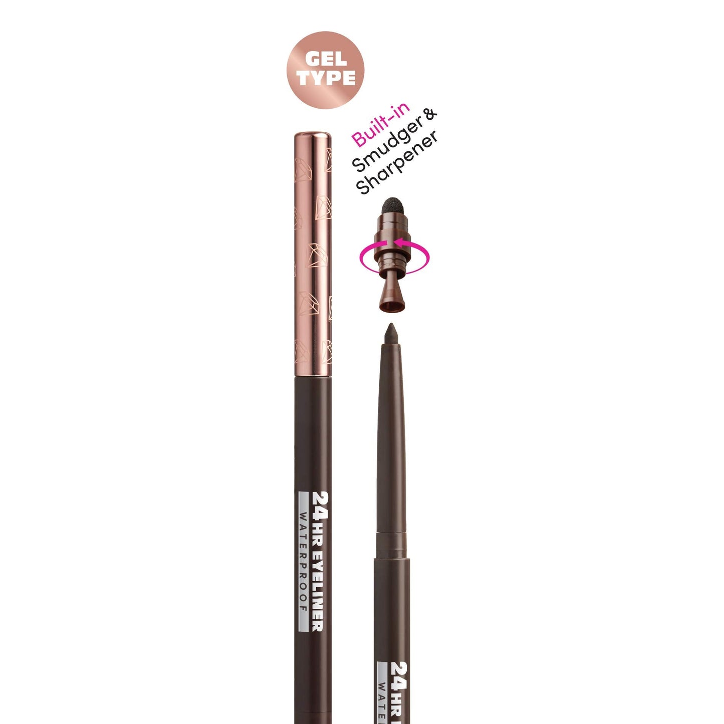 Ruby Kisses Waterproof Eyeliner, 24HR Waterproof Long-Lasting Mechanical Eyeliner Pencil with Built-in Sharpener, Smudgeproof 3 Pack (Blackest Black) Beauty & Personal Care Ruby Kisses