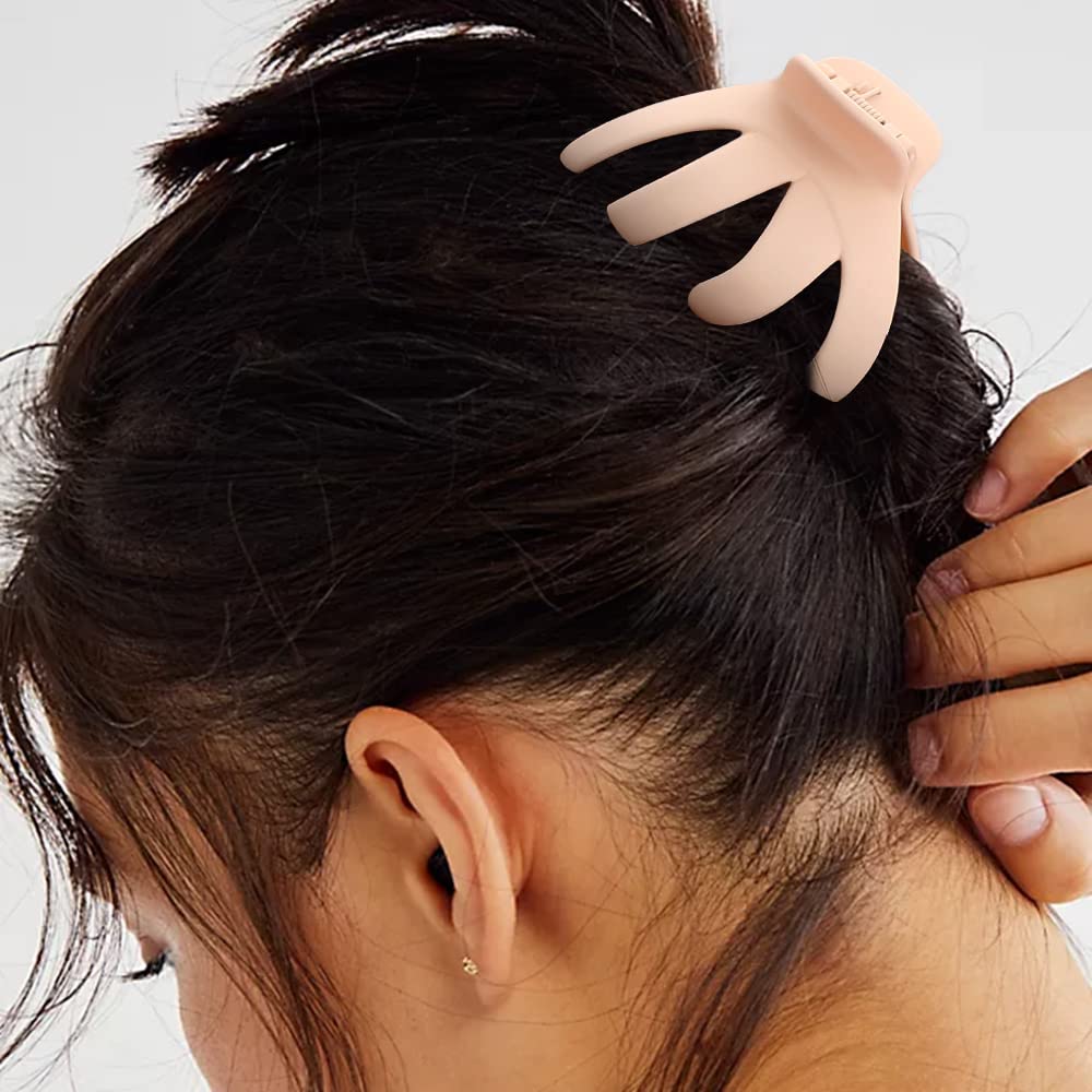 Atoden Hair Clips, 5Pcs Octopus Matte Hair Claws for Women, Large 3.15" Hair Clips for Thick Hair, Non-slip Jaw Clips, Hair Accessories Beauty & Personal Care Atoden