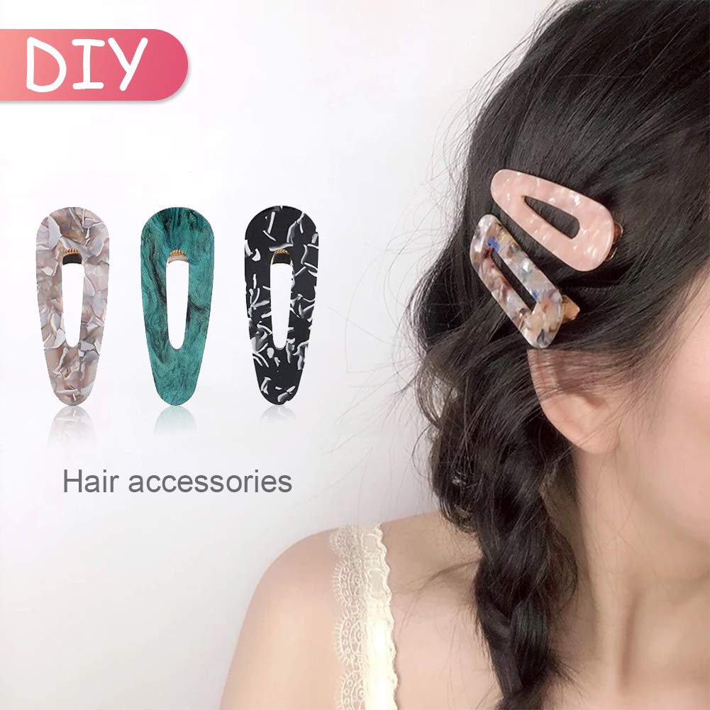 Gukasxi 30pcs Gold Alligator Hair Clips Barrettes Metal Hollow Hair Clip for Silicone Mold Making Pearl Acrylic Resin Hair Pin Hairbow Hairpins Beauty & Personal Care Gukasxi