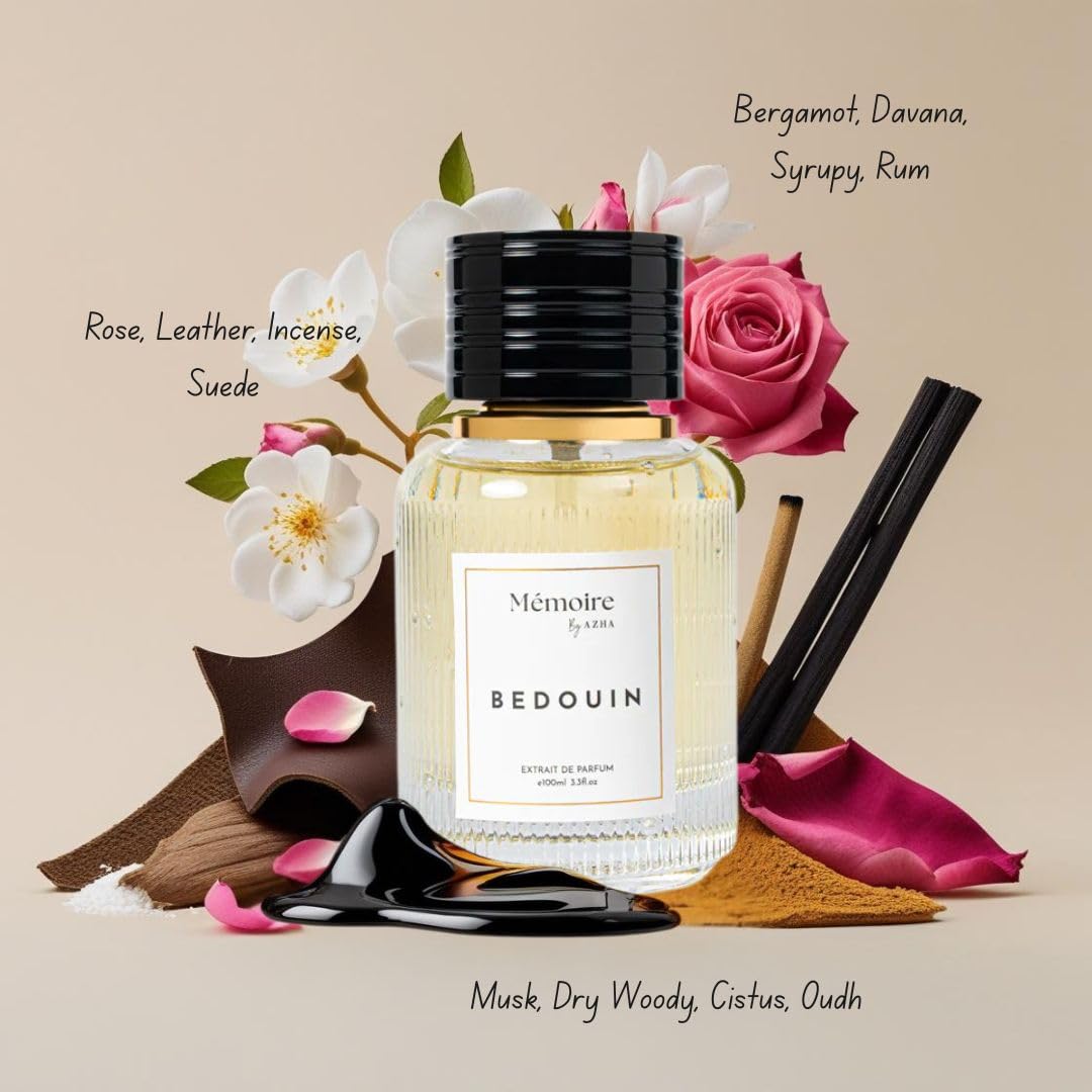 Azha Memoire Collection Velvet Whispers, Bedouin & Sands of Time Extrait de Parfum Sprays 100ml (3.4 oz) Beauty & Personal Care Azha Perfumes