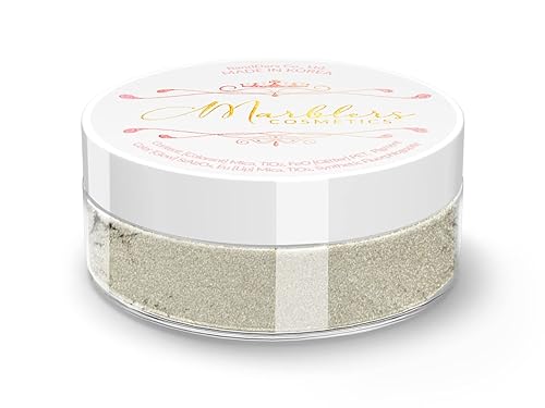 MARBLERS Fine Natural Mica Powder [Beige Gray] 0.11oz (3g) | Highly Pigmented | Non-Toxic, Vegan, Cruelty-Free | Eyeshadow, Body Butter, Nail Polish Beauty & Personal Care MARBLERS